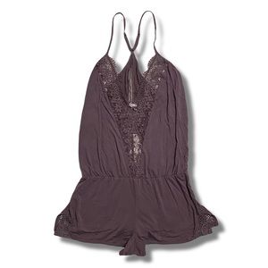 Victoria Secret sexy purple Romper